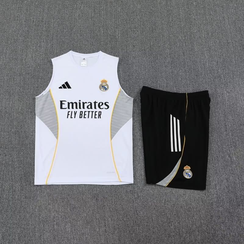 AAA(Thailand) Real Madrid 25/26 White Soccer Training Sets 02