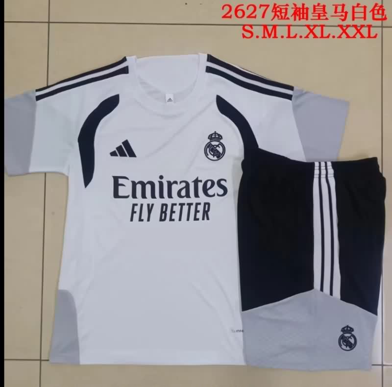 AAA(Thailand) Real Madrid 25/26 White Soccer Training Sets 07
