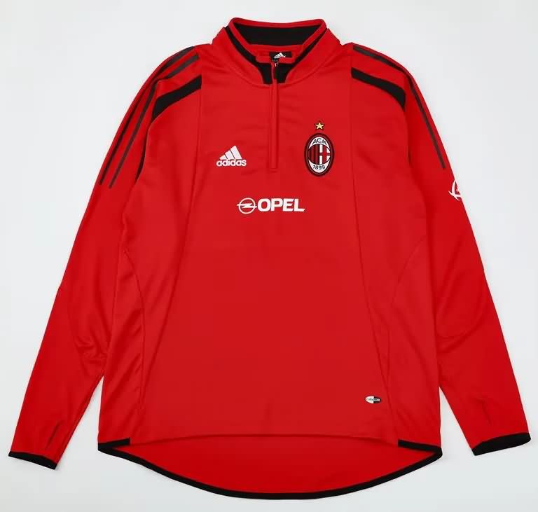 AAA(Thailand) AC Milan 2004/05 Red Soccer Sweater