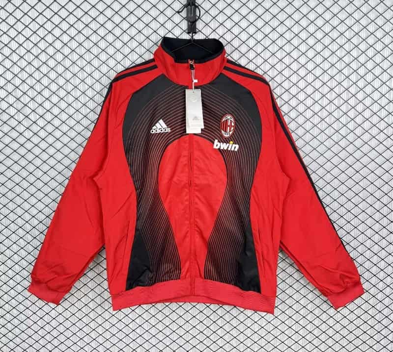 AAA(Thailand) AC Milan 25/26 Red Soccer Windbreaker 02