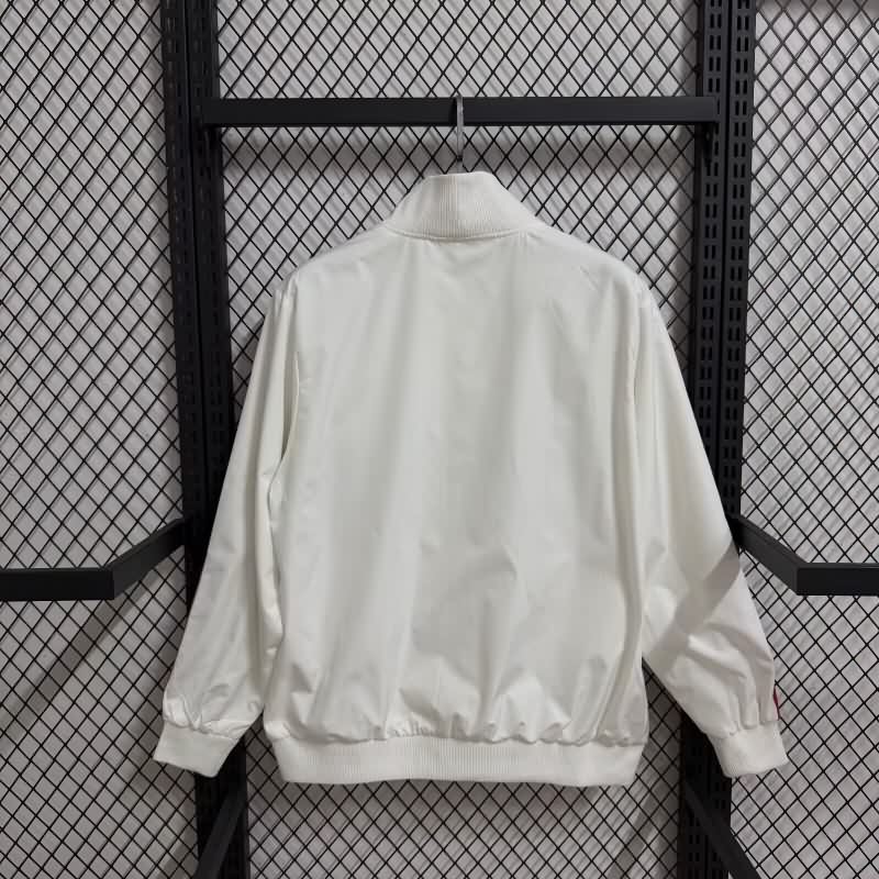 AAA(Thailand) AC Milan 25/26 White Soccer Windbreaker 02