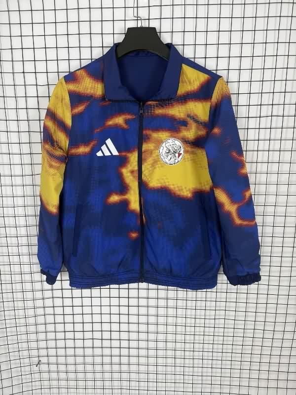 AAA(Thailand) Ajax 25/26 Dark Blue Reversible Soccer Windbreaker