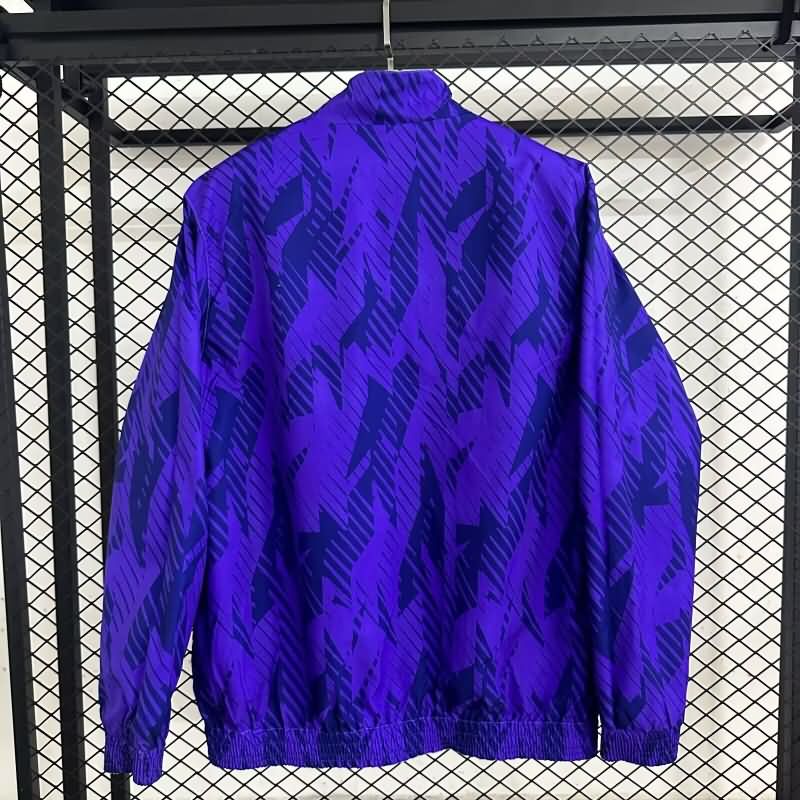 AAA(Thailand) Argentina 2025 Light Blue Purple Reversible Soccer Windbreaker