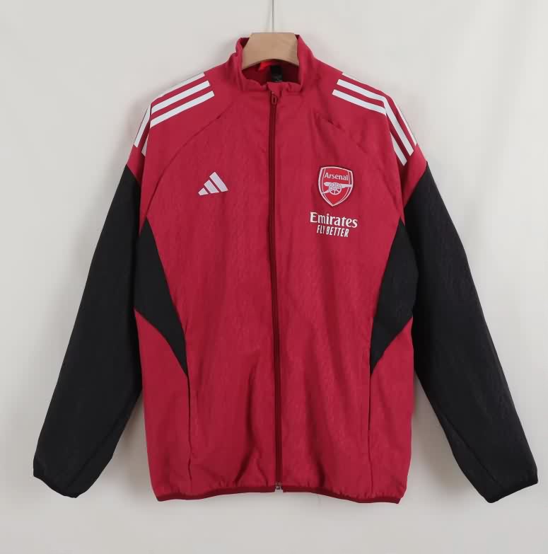 AAA(Thailand) Arsenal 25/26 Red Soccer Windbreaker 05
