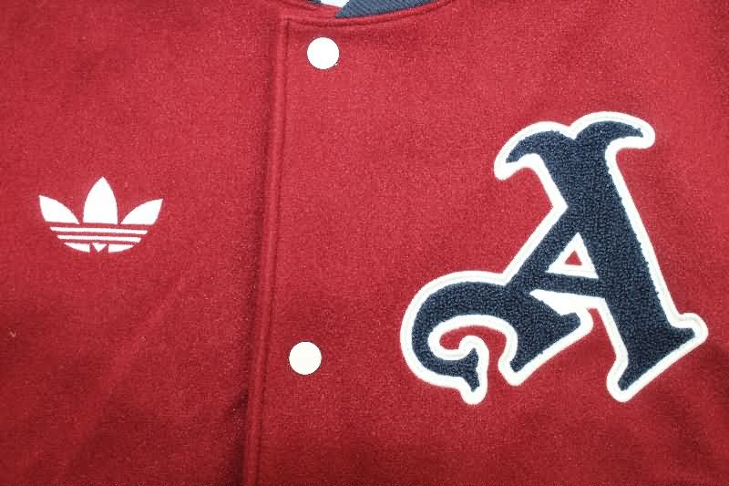 AAA(Thailand) Arsenal 25/26 Red Baseball Jacket