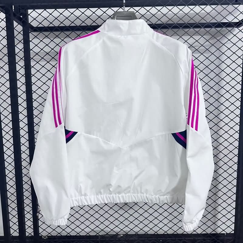 AAA(Thailand) Arsenal 25/26 White Soccer Windbreaker