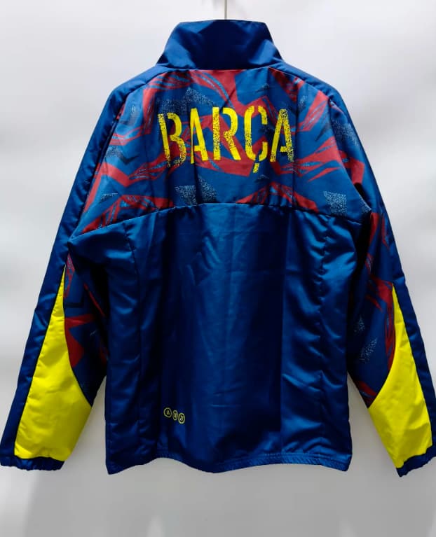 AAA(Thailand) Barcelona 25/26 Blue Soccer Windbreaker 02