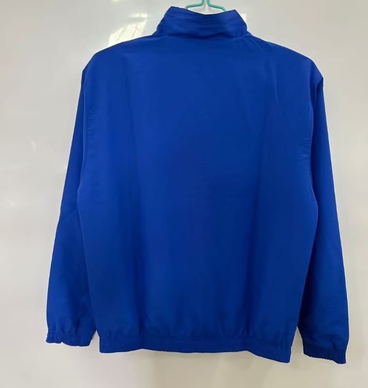 AAA(Thailand) Barcelona 25/26 Blue White Reversible Soccer Windbreaker