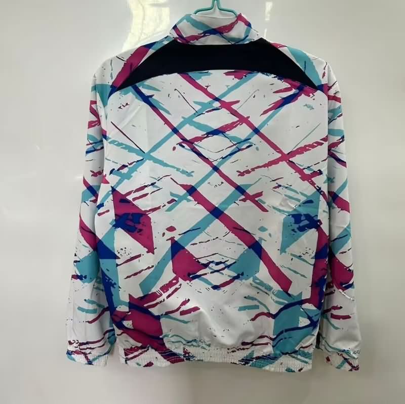 AAA(Thailand) Barcelona 25/26 Blue White Reversible Soccer Windbreaker