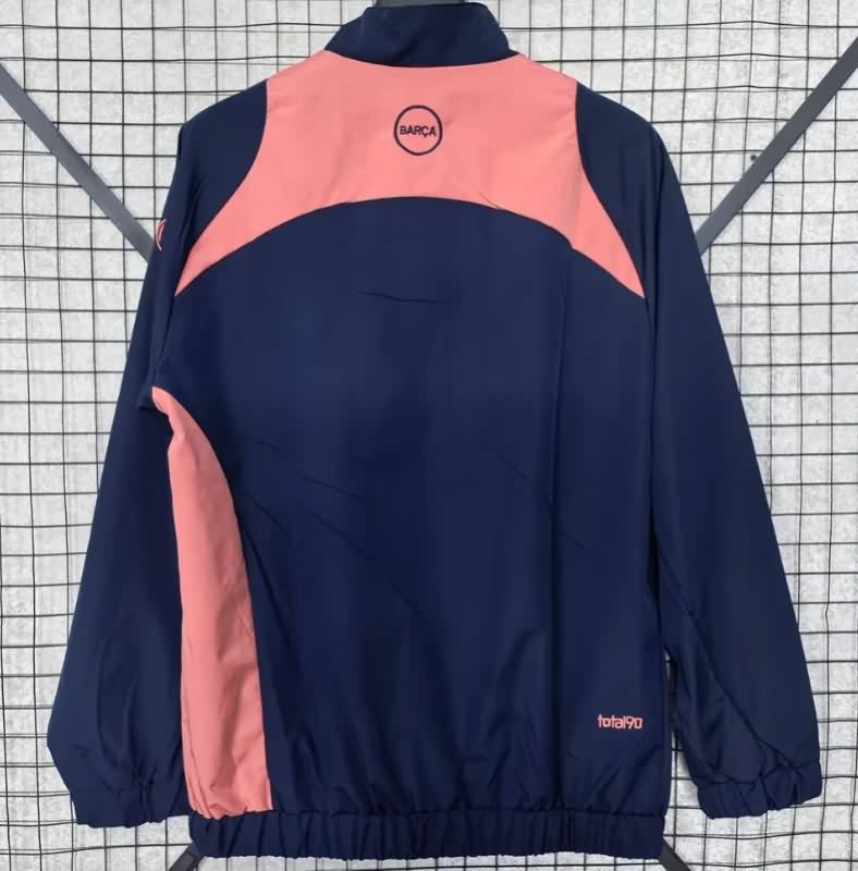 AAA(Thailand) Barcelona 25/26 Dark Blue Soccer Windbreaker 04