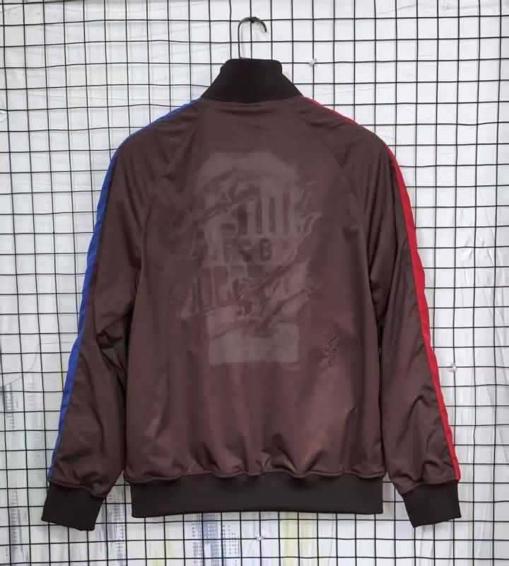 AAA(Thailand) Barcelona 25/26 Dark Red Soccer Windbreaker
