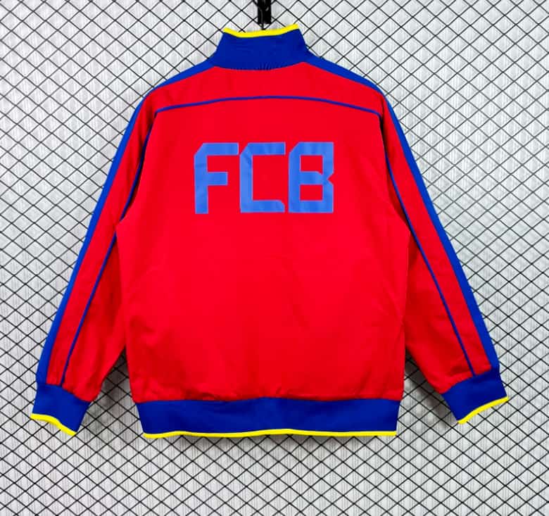AAA(Thailand) Barcelona 25/26 Red Soccer Windbreaker 02