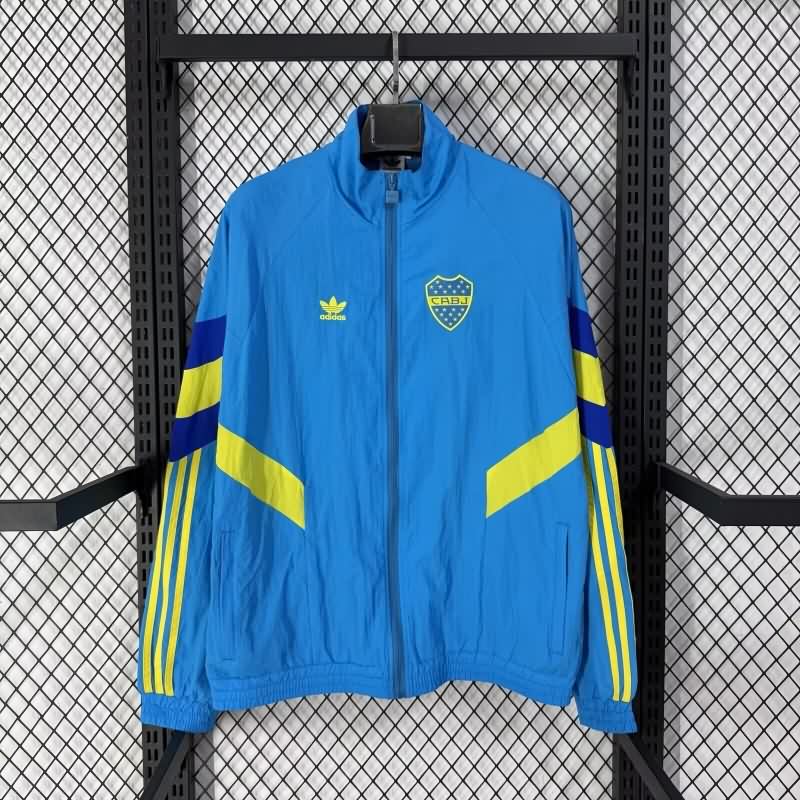 AAA(Thailand) Boca Juniors 25/26 Blue Soccer Windbreaker 02