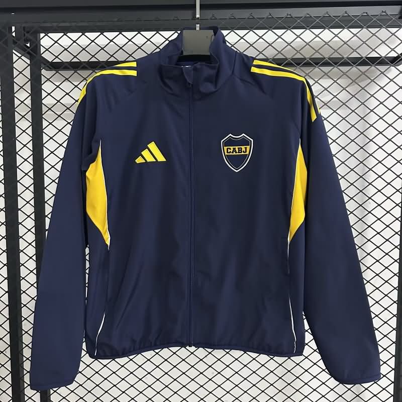 AAA(Thailand) Boca Juniors 25/26 Dark Blue Soccer Windbreaker