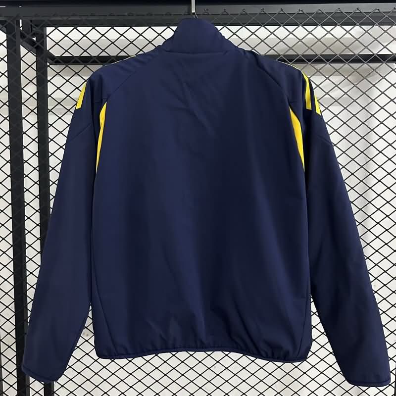AAA(Thailand) Boca Juniors 25/26 Dark Blue Soccer Windbreaker
