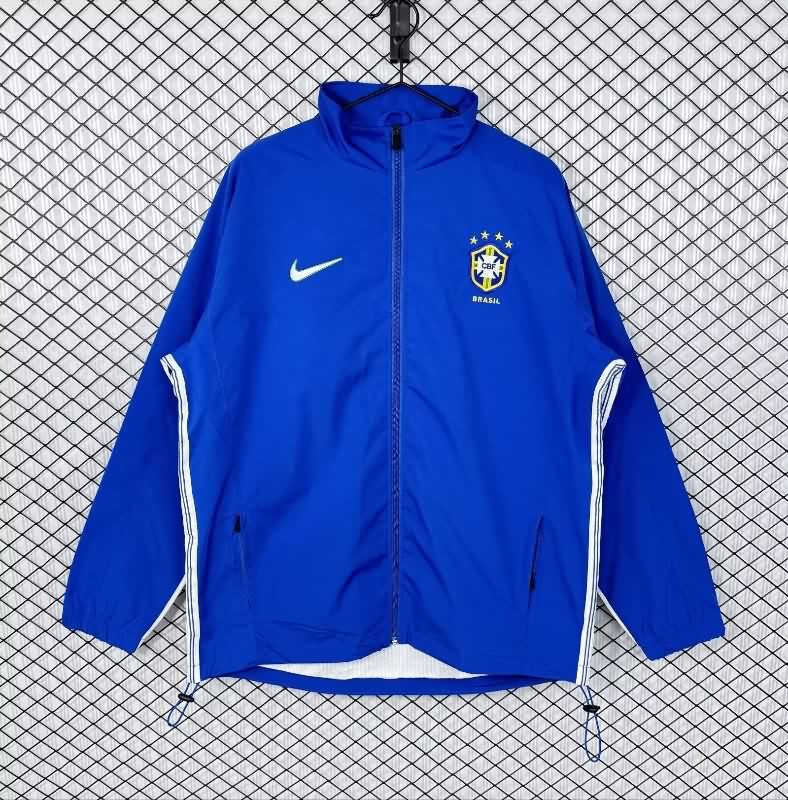 AAA(Thailand) Brazil 2025 Blue Soccer Windbreaker 02