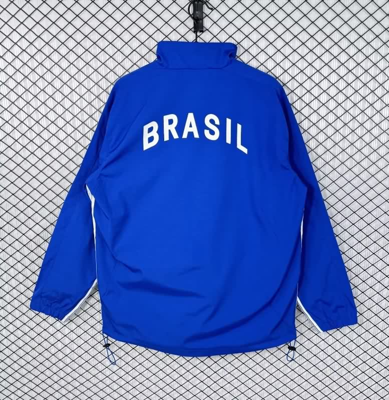 AAA(Thailand) Brazil 2025 Blue Soccer Windbreaker 02
