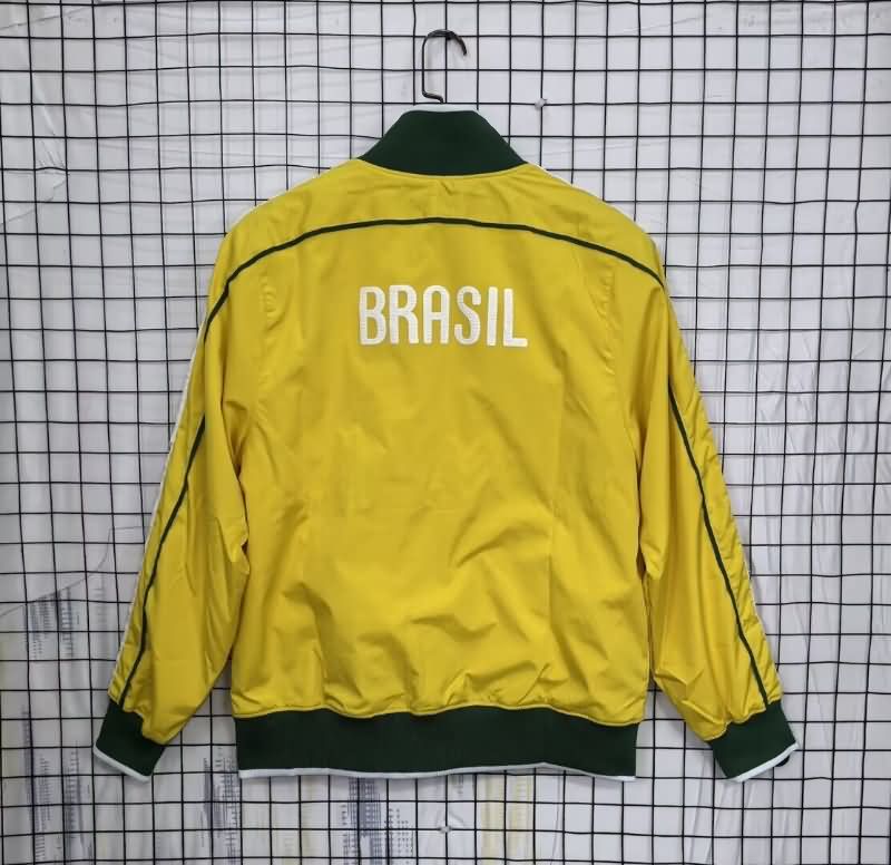 AAA(Thailand) Brazil 2025 Yellow Soccer Windbreaker