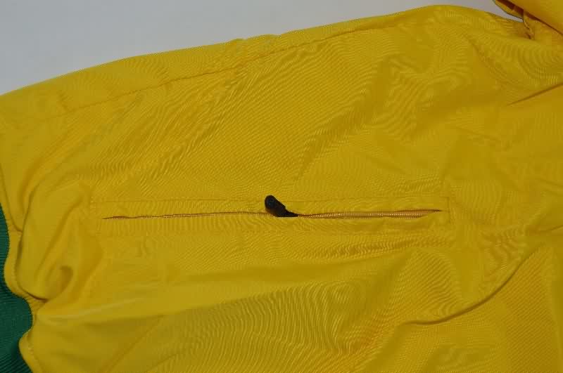 AAA(Thailand) Brazil 2025 Yellow Soccer Windbreaker