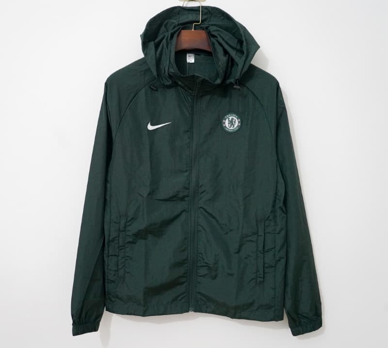 AAA(Thailand) Chelsea 25/26 Dark Green Soccer Windbreaker 02 AAA(Thailand) Chelsea 25/26 Dark Green Soccer Windbreaker 02
