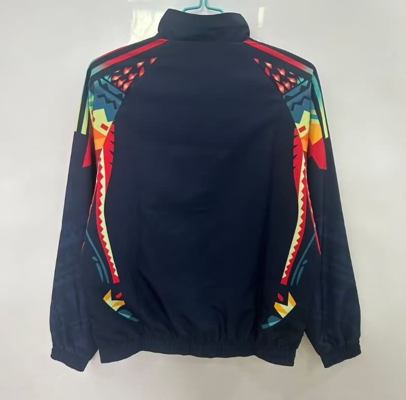 AAA(Thailand) Club America 25/26 Dark Blue Blue Reversible Soccer Windbreaker