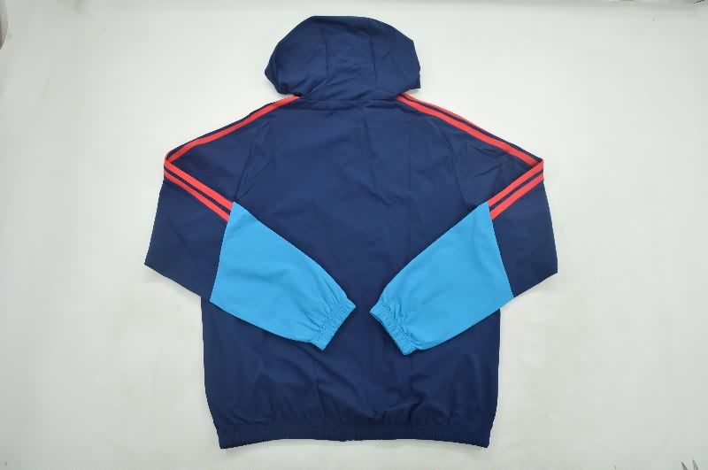 AAA(Thailand) Colombia 2026 Dark Blue Soccer Windbreaker