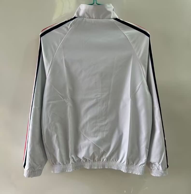 AAA(Thailand) France 2025 Blue White Reversible Soccer Windbreaker 02