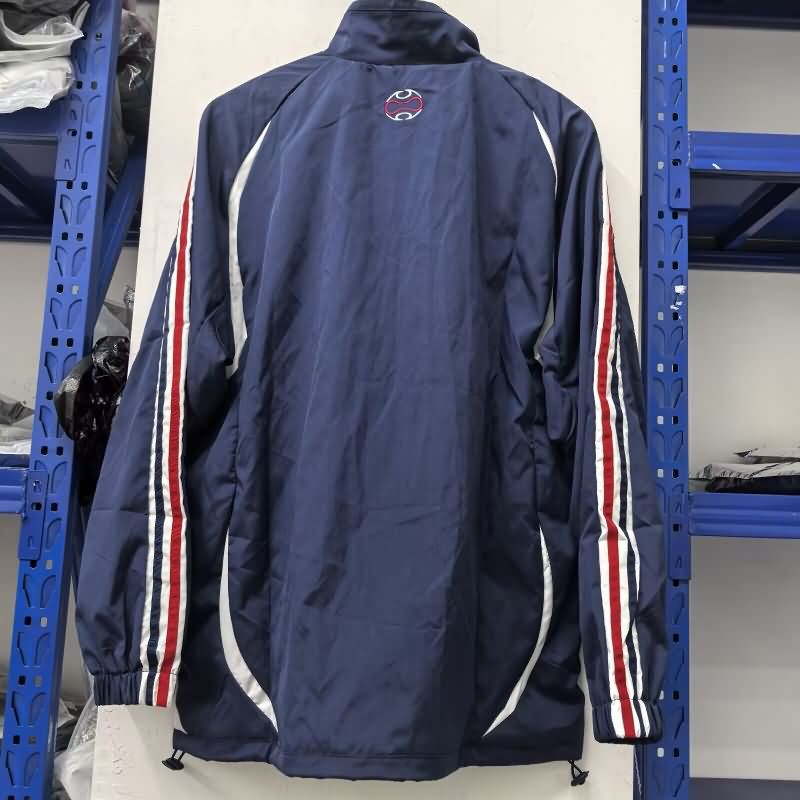 AAA(Thailand) France 2025 Dark Blue Soccer Windbreaker