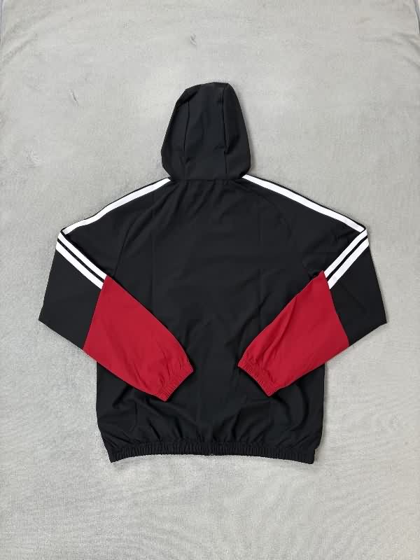 AAA(Thailand) Germany 2025 Black Soccer Windbreaker 03