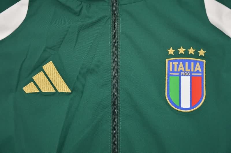 AAA(Thailand) Italy 2026 Green Soccer Windbreaker