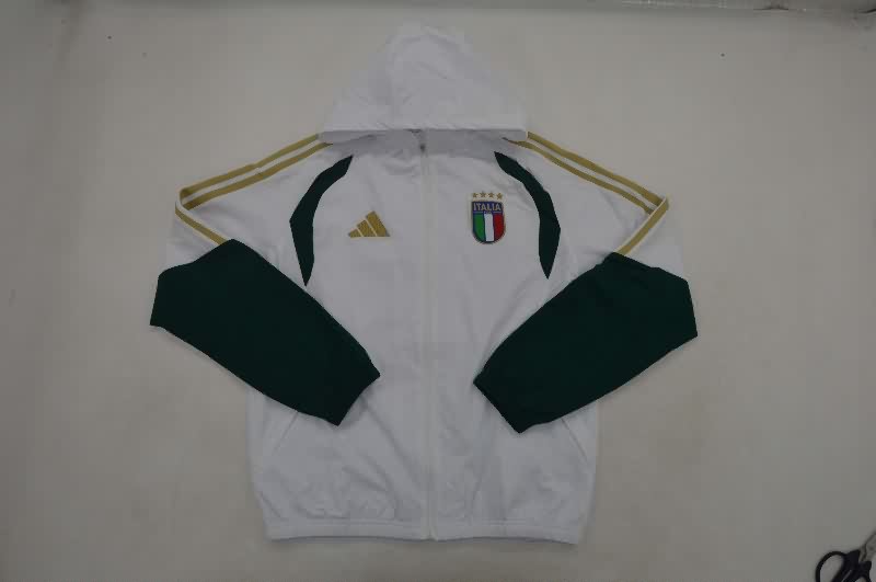 AAA(Thailand) Italy 2026 White Soccer Windbreaker