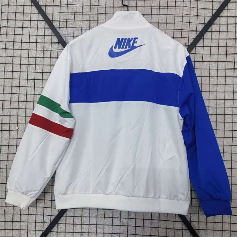 AAA(Thailand) Italy 2026 White Soccer Windbreaker 02