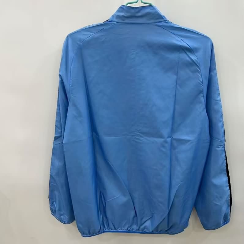 AAA(Thailand) Italy 2025 Blue Grey Reversible Soccer Windbreaker