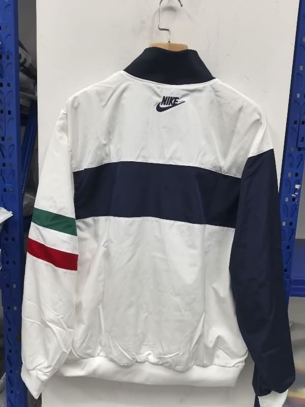 AAA(Thailand) Italy 2025 White Soccer Windbreaker 02