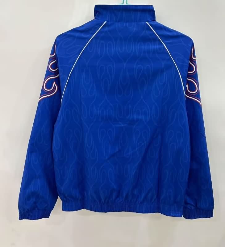 AAA(Thailand) Japan 2025 Blue White Reversible Soccer Windbreaker
