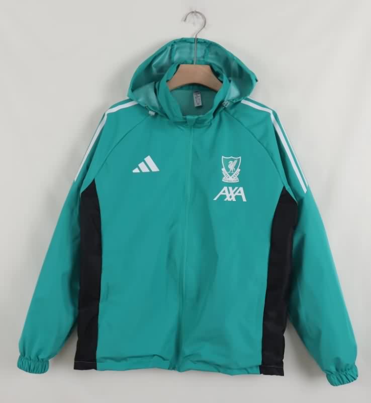 AAA(Thailand) Liverpool 25/26 Green Soccer Windbreaker
