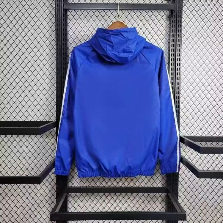 AAA(Thailand) Lyon 25/26 Blue Soccer Windbreaker