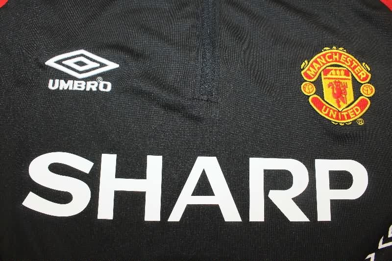AAA(Thailand) Manchester United 1998/99 Black Soccer Sweater