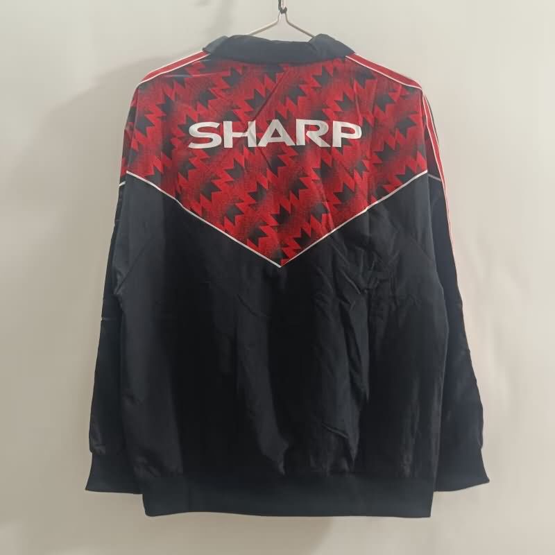 AAA(Thailand) Manchester United 25/26 Red Black Soccer Windbreaker
