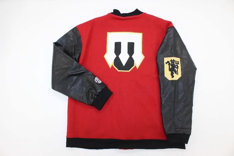 AAA(Thailand) Manchester United 25/26 Red Baseball Jacket