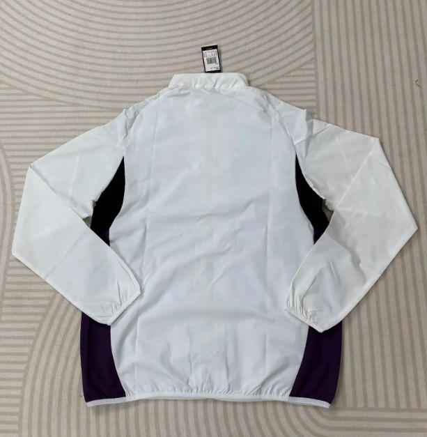 AAA(Thailand) Manchester United 25/26 White Soccer Windbreaker