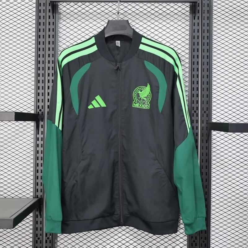 AAA(Thailand) Mexico 2025 Black Soccer Windbreaker
