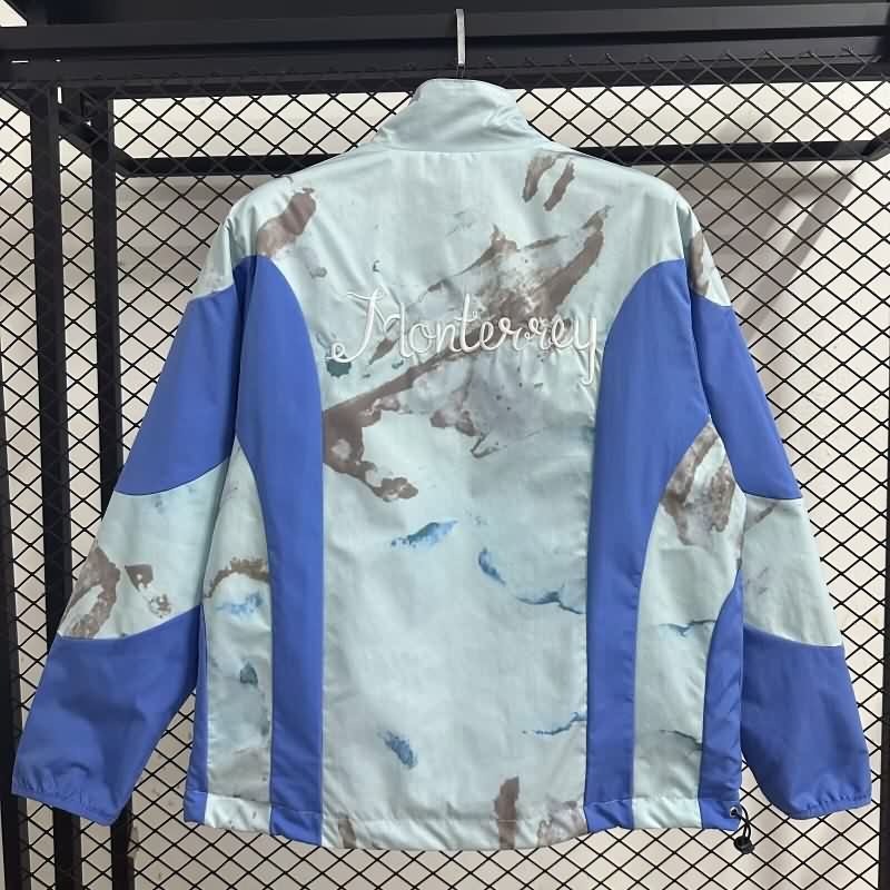 AAA(Thailand) Monterrey 25/26 Blue White Reversible Soccer Windbreaker
