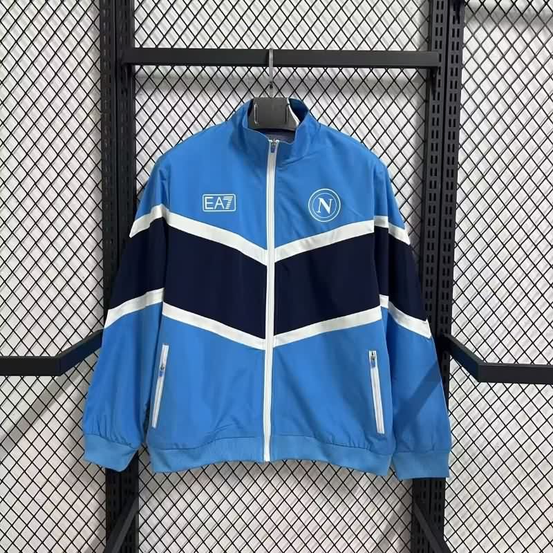 AAA(Thailand) Napoli 25/26 Blue Soccer Windbreaker 02