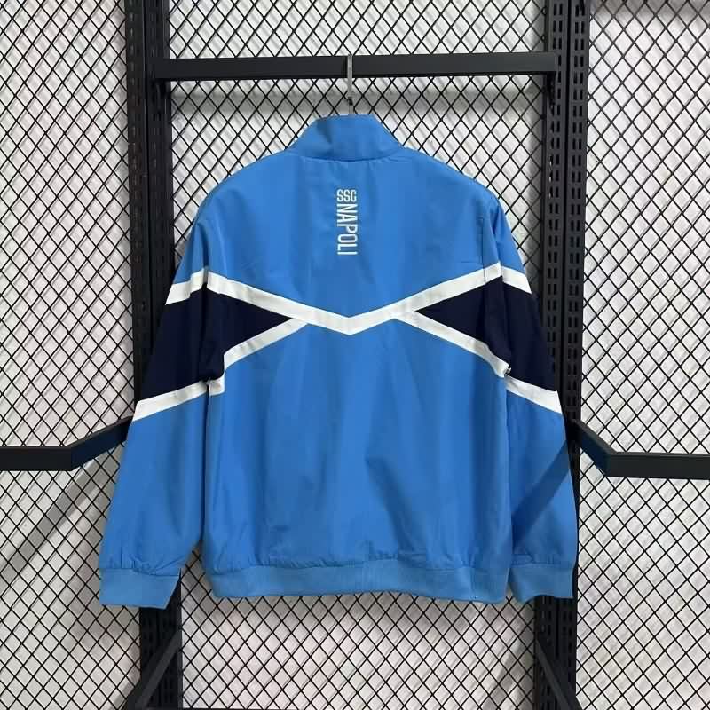 AAA(Thailand) Napoli 25/26 Blue Soccer Windbreaker 02