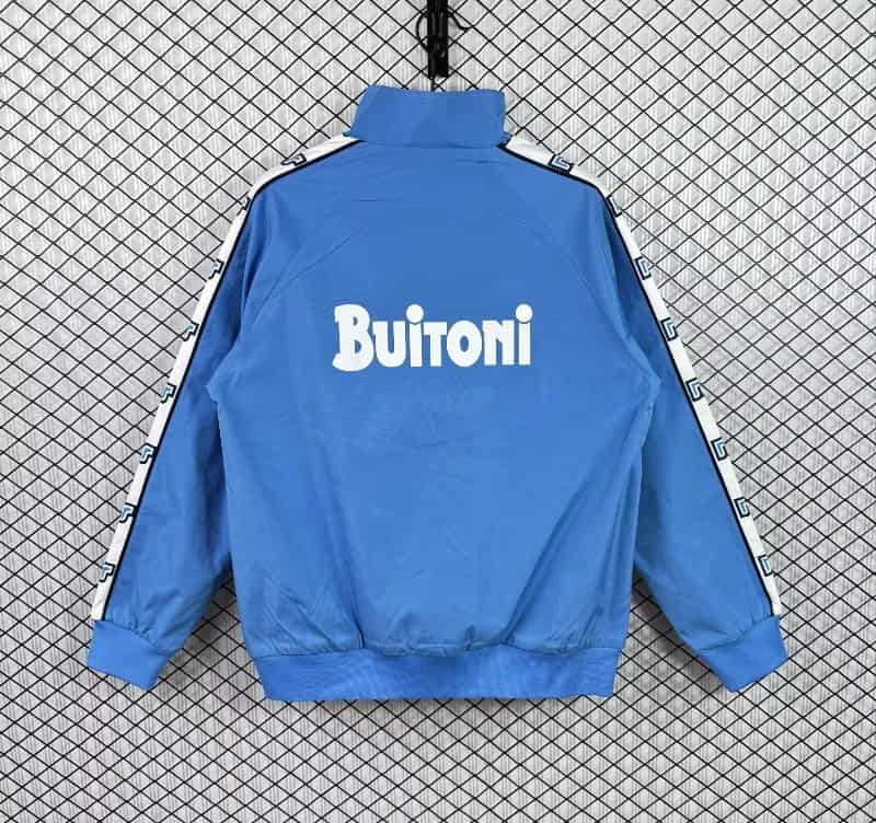 AAA(Thailand) Napoli 25/26 Blue Soccer Windbreaker 05