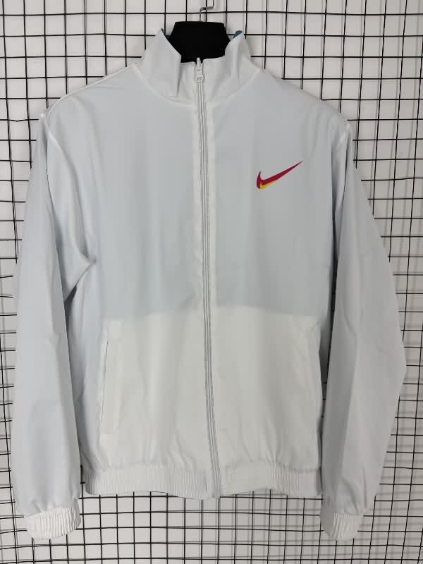 AAA(Thailand) Nike 2025 Blue White Reversible Soccer Windbreaker