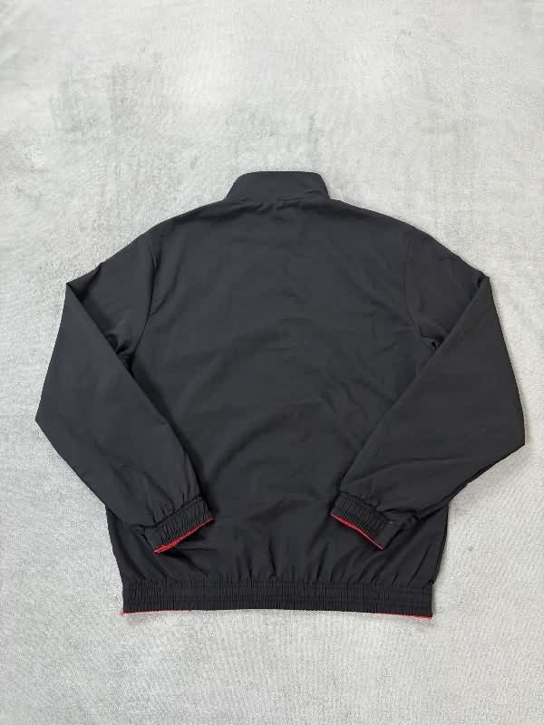 AAA(Thailand) Nike 2025 Black Red Reversible Soccer Windbreaker