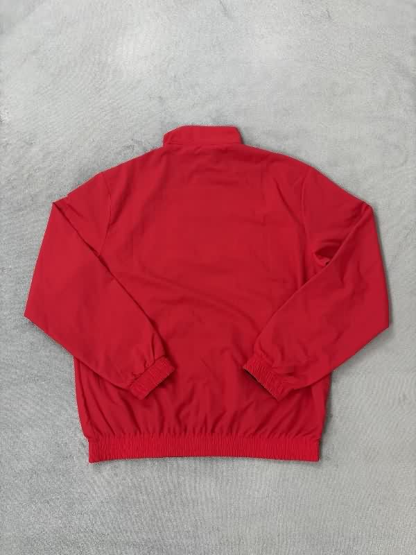 AAA(Thailand) Nike 2025 Black Red Reversible Soccer Windbreaker
