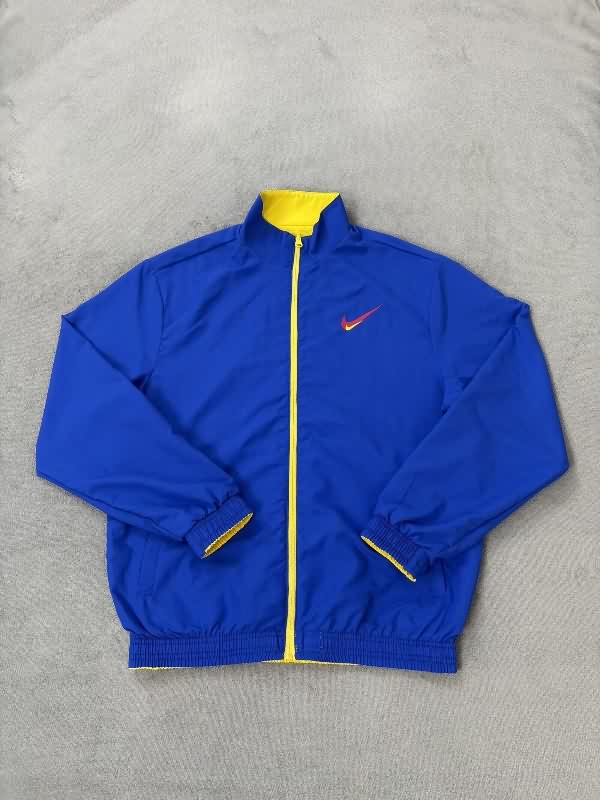 AAA(Thailand) Nike 2025 Yellow Blue Reversible Soccer Windbreaker
